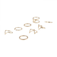 Gold Triangle Shard Ring 8 Pack - link has visual effect only