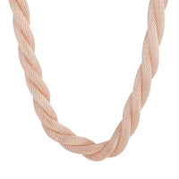 Rose Gold Mesh Twist Necklace - link has visual effect only