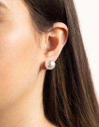 Cubic Zirconia Pearlised Bead Earring 3 Pack - link has visual effect only