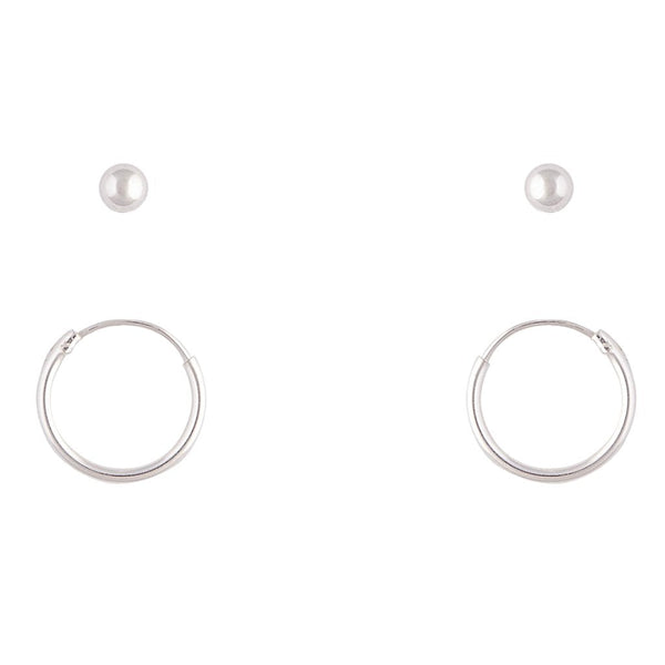 Sterling Silver Stud and Sleeper Earrings