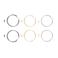 Mixed Metal Stud And Hoop Pack - link has visual effect only