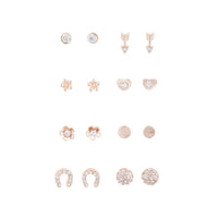Rose Gold Little Stud Earring 8 Pack - link has visual effect only