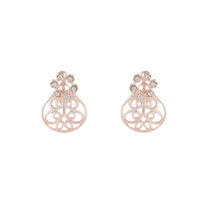 Rose Gold Filigree Sandwich Stud Earrings - link has visual effect only