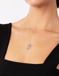 Sterling Silver Dreamcatcher Necklace - link has visual effect only