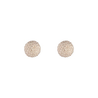 Rose Gold Texture Sparkle Ball Stud Earrings - link has visual effect only