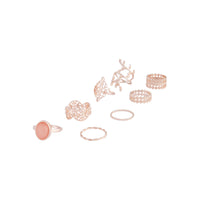Rose Gold Ornate Lead Ring 8 Pack - link has visual effect only