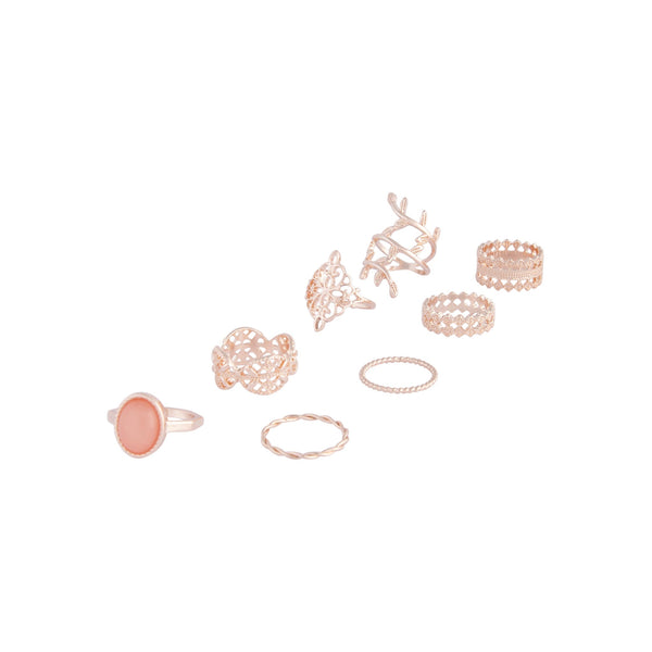 Rose Gold Ornate Lead Ring 8 Pack