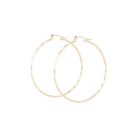 Gold Diamond Cut Hoop Earrings - link has visual effect only