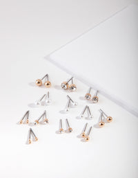 Gold Multi Size Diamante Stud Pack - link has visual effect only