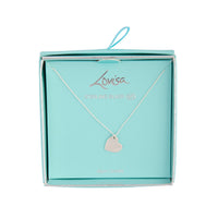 Sterling Silver Engrave Me Heart Necklace - link has visual effect only