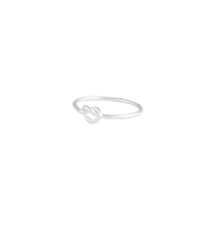 Sterling Silver Fine Knot Ring - link has visual effect only