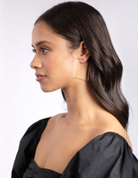 Gold Geometric Fine Hoop Earring 3 Pack - link has visual effect only