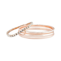 Rose Gold Shiny Duo Bangle 5 Pack - link has visual effect only