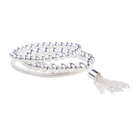Silver Trio Mesh Tassel Bracelet - link has visual effect only
