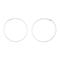 Rhodium Super Hoop Earrings - link has visual effect only