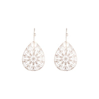 Rose Gold Drop Cut-out Pattern Earrings - link has visual effect only