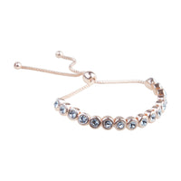Rose Gold Circular Diamante Toggle Bracelet - link has visual effect only