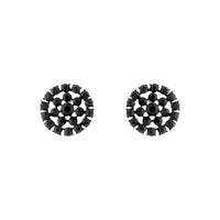 Black Jewel Bling Stud Earrings - link has visual effect only