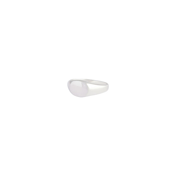 Sterling Silver Oval Signet Ring