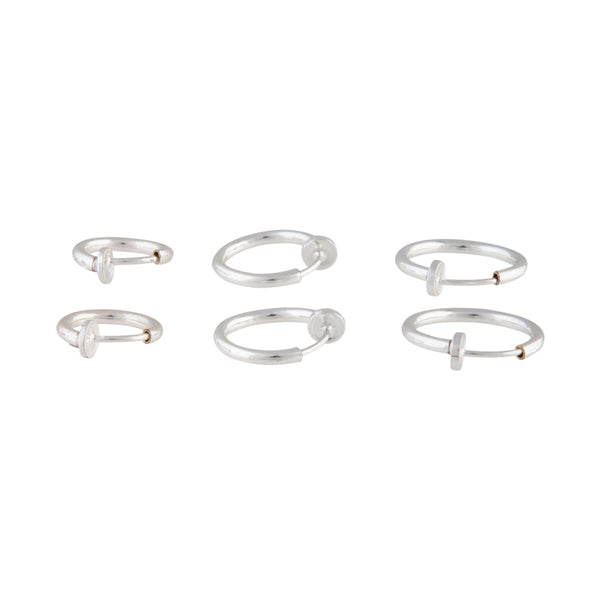 Silver Faux Body Rings 6 Pack