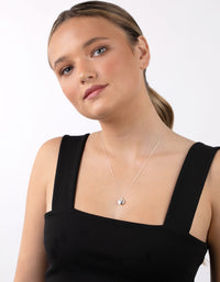 Sterling Silver Heart Locket Pendant Necklace - link has visual effect only