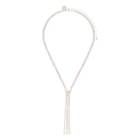 Silver Cup Chain Tassel Earrings - link has visual effect only