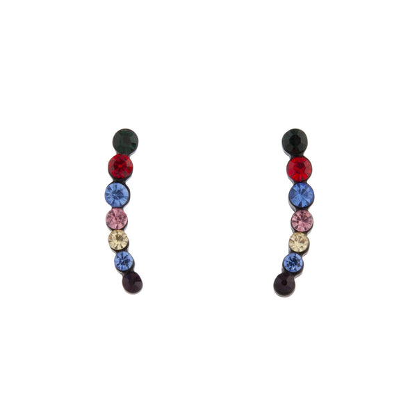 Black Multi-Coloured Ear Cuff
