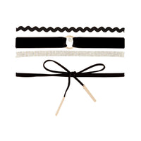 Gold Tie Zig Zag 4-Pack Choker - link has visual effect only