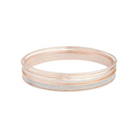 Rose Gold Glitter Matte Bangle 5 Pack - link has visual effect only