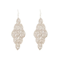 Silver Cupchain Cloud Drop Earrings - link has visual effect only