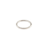 Surgical Steel Silver Crystal Cartilage Ring - link has visual effect only