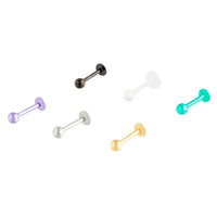 Multi-Coloured Coated Metal Flat Back Earring Pack - link has visual effect only