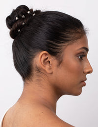 Crystal Stud Hair Pins 6 Pack - link has visual effect only