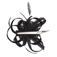 Black Swirl and Feather Clip - link has visual effect only