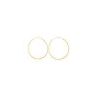 Gold Plated Sterling Silver Diamond Cut Hoop Earrings - link has visual effect only
