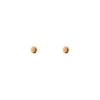 Gold Plated Sterling Silver Flat Circle Stud Earrings - link has visual effect only