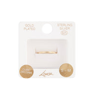 Gold Plated Sterling Silver Fine Band Ring - link has visual effect only