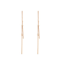Gold Chain and Bar Drop Earrings - link has visual effect only