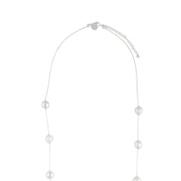 Mixed Silver Ball Station Lariat Necklace - link has visual effect only