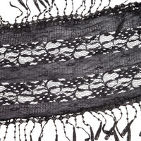 Black Lace Tassel Scarf - link has visual effect only