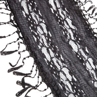 Black Lace Tassel Scarf - link has visual effect only