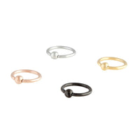 Mixed Metal Captured Ball Ring 4 Pack - link has visual effect only