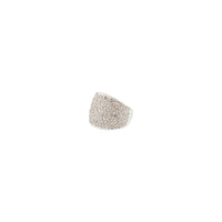 Silver Pave Diamante Dome Ring - link has visual effect only