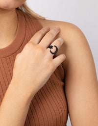 Black Star Moon Ring - link has visual effect only