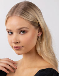 Sterling Silver Twist Thread Earrings - link has visual effect only