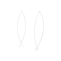 Sterling Silver Twist Thread Earrings - link has visual effect only