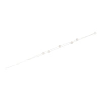 Sterling Silver Double Strand Diamante Bead Bracelet - link has visual effect only
