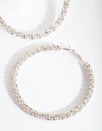 Diamante Hoop Earrings - link has visual effect only