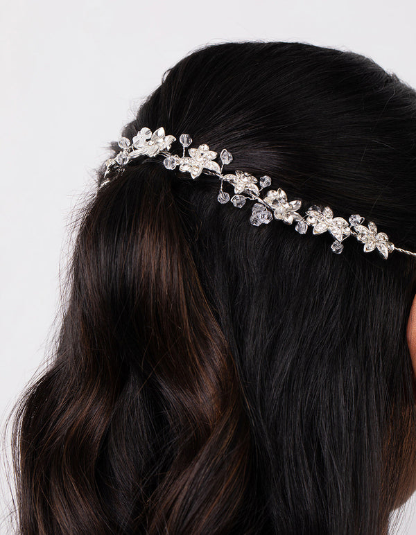 Floral Diamante Halo Hairpiece