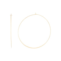 Gold Fine Round Hoop - link has visual effect only